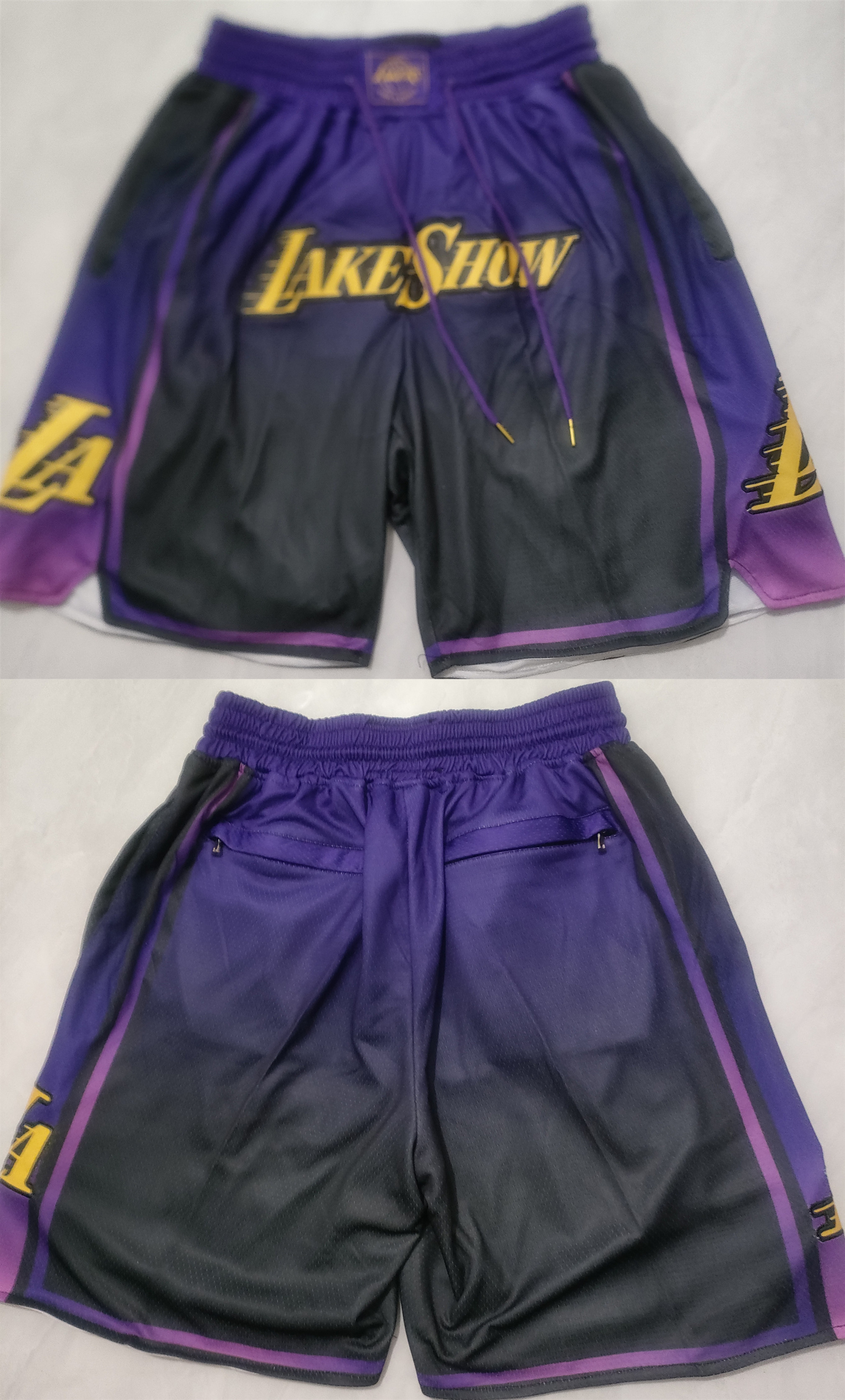 Men's Purple/Black Los Angeles Lakers 2025 City Edition Shorts (Run Small)